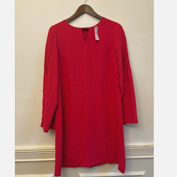 Ann Taylor Dresses & Skirts - Ann Taylor Women’s Red Long Sleeve Shift Dress – Size 10 – New With Tags